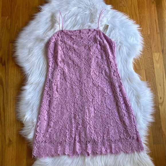 New Francesca’s Mi Ami Lavender Dress Size Large - Picture 1 of 8